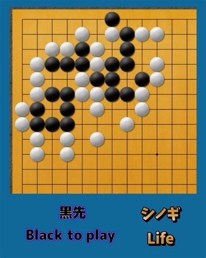 鮮やかなシノギ【30秒囲碁学習】Splendid Survival [30-Second Go Training]