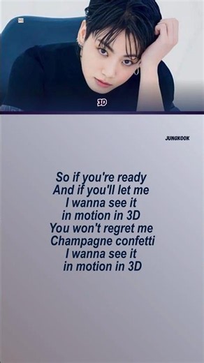 JUNGKOOK - 3D (Lyrics)