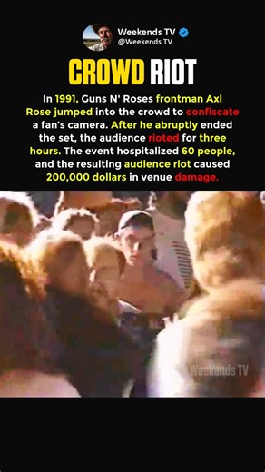 The Night Axl Rose Walked Off Stage #shorts