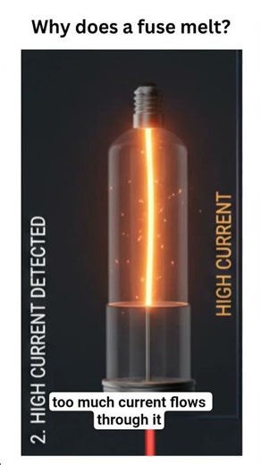 Why does a fuse melt when too much current flows? ⚡