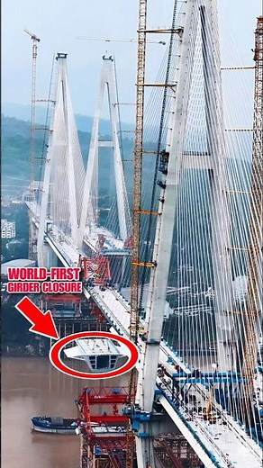 World-First Steel Box Girder Mega Closure 🚄🌉 | Shituo Yangtze River Bridge
