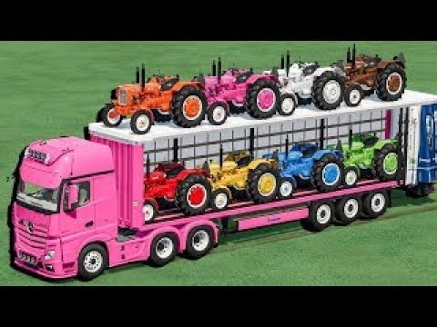 Transport with Colors -Fly Zetor Tractors to GARAGE - Farming Simulator 22