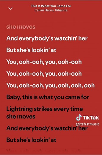 This Is What You Came For lyrics - Rihanna & Calvin Harris