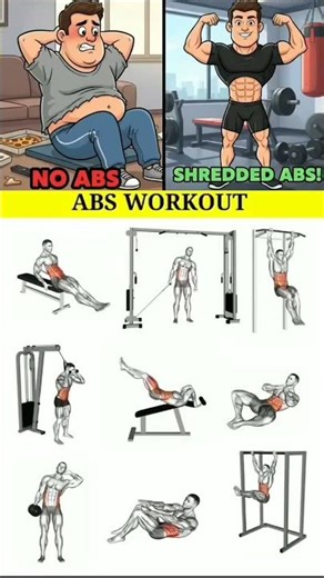 Top Abs Workout 💀 ( 3D ANIMATION )