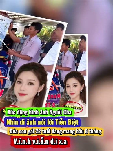 Emotional moment: Father gazes at photo, bidding farewell to his 22-year-old daughter, eight mont...