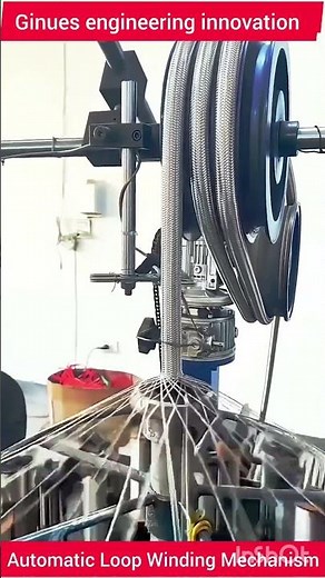 This Automatic Machine Makes Perfect Wire Loops! 😲⚙️ #shorts