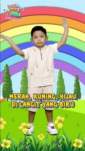 Indonesian Children's Song - Rainbow Rainbow | Dang Ding Dung #dangdingdung #childrenssong #rainb...