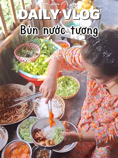 Bún thịt khìa full topping tại gia | Hạnh phúc ăn cùng gia đình