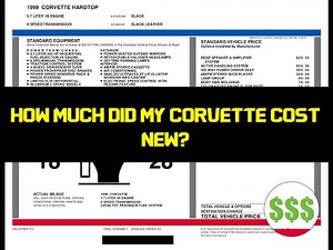 My C5 Corvette FRC Window Sticker and Options!