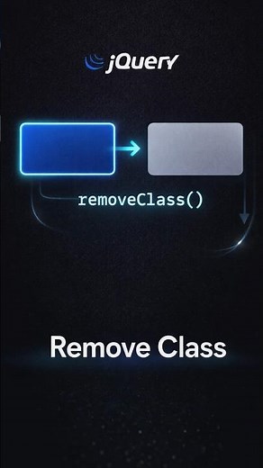 jQuery Remove Class 🔥 Remove Styles Dynamically #coding #shorts