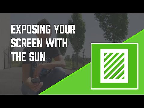 How to Screen Print: How to Expose a Screen in the Sun w/ Emulsion
