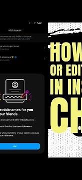 How to Set or Edit Nicknames in Instagram Chats