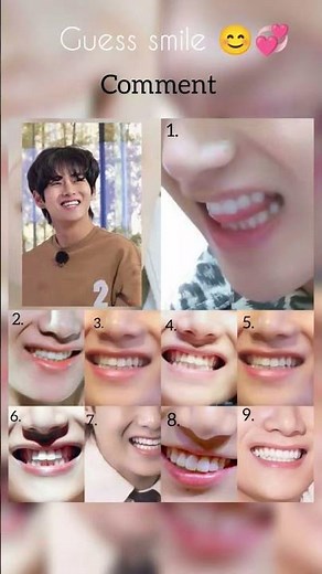 Guess V Smile Challenge 💜 Easy vs Hard Mode #v #taehyung