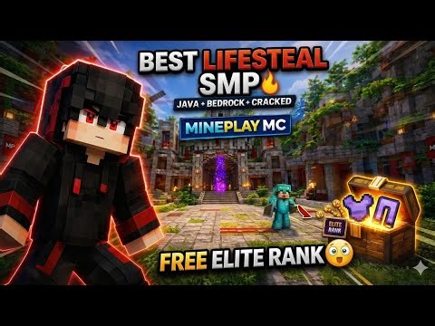 India ka Best Lifesteal SMP? 👀 (Cracked + Java & Bedrock + Elite Rank Giveaway)