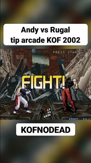 Andy vs Rugal tip arcade KOF 2002 #kofnodead #kof2002 #kof #retrogaming #arcade #retro #reels