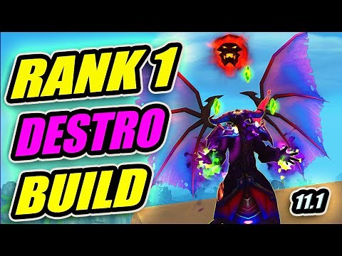 BEST DESTRUCTION WARLOCK BUILD!? Gear Stats Priority Burst Rotation 11.1 Blitz PvP Guide Season 2