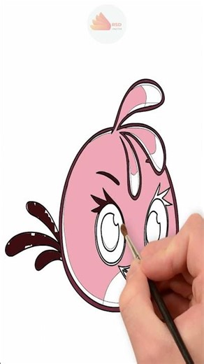 Animasi Angry Pink Short #menggambardanmewarnai