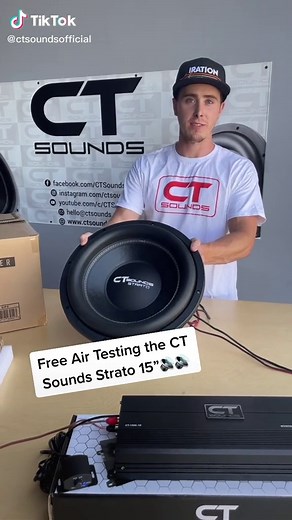 CT Sounds Strato 15” Subwoofer Free Air Testing