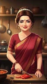 Traditional Family Kitchen & Cooking Process 3D Animation Short Film