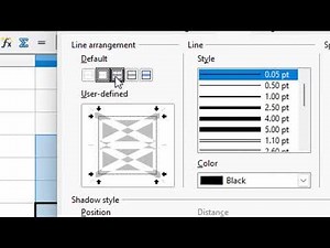 Double Border in Open Office Calc‪@COMPUTEREXCELSOLUTION‬
