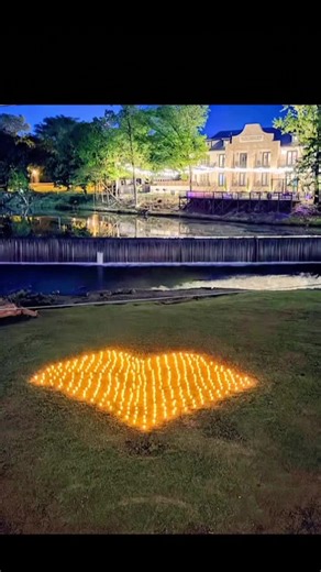 The candle heart in Helena on the Davidson island in Old Town Helena