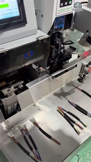 Sheathed Wire Stripping & Crimping Machine Fully Automatic Terminal Processing