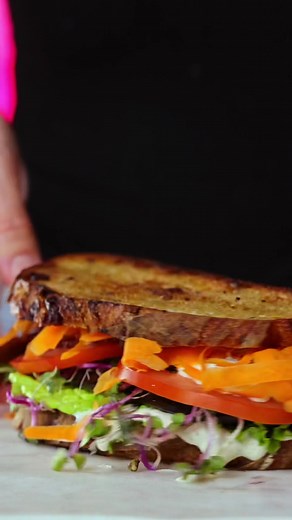 Delicious Vegan Eggplant Sandwich Recipe with Cranberry Pecan Bread