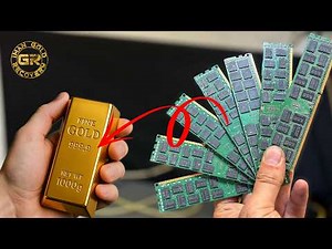 How Much Gold Is in 4.7 kg of Server RAM? Complete Extraction & Final 24K Weight