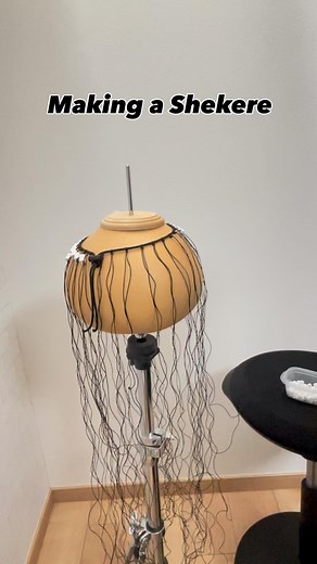 Shekere in the works. Just a quiet Saturday. #shekere #chekere #agbe #footshekere #Hihatshekere #percussionist #drumlife #worldmusic #madeinjapan #OTOMOPercussion #パーカッション #シェケレ | シェケレ専門店　otomo percussion | Facebook