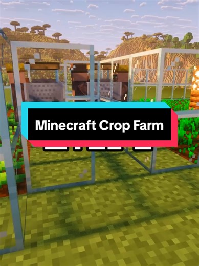 Efficient Minecraft Crop Farm Tutorial