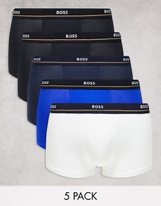 BOSS Bodywear 5 pack boxer trunks in multi | ASOS