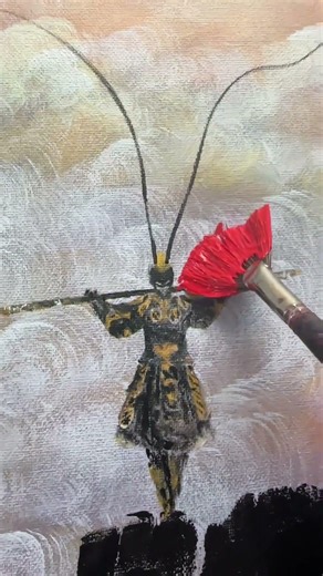 Great Sage: stand at the top or fall to the bottom. Never give up halfway. #hand drawing