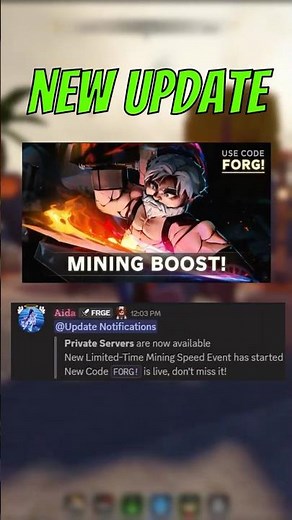 EVERYTHING In The NEW MINING SPEED EVENT UPDATE In The Forge! (NEW REROLL CODE + PRIVATE SERVERS)