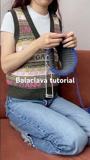Simple balaclava tutorial that you can find on my channel #balaclava #knitting #tutorial