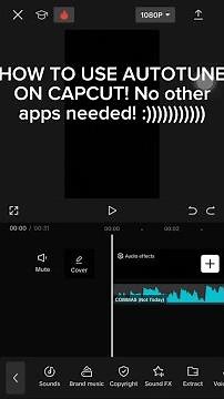 How to PROPERLY Use Autotune on CAPCUT Without Using any Other Apps!! (Any Phone) Works Really Well!