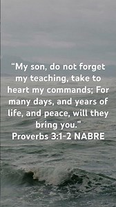 Verses Of The Day: Proverbs 3:1-2