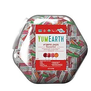 YumEarth Organic Lollipops, Assorted Flavors - Allergy Friendly, Non GMO, Gluten Free, Vegan (Packaging May Vary) (125 Count, Variety Pack)