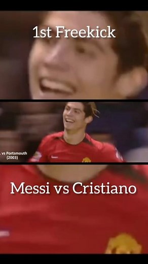 1st Free kick 🐐 Messi vs. Ronaldo: The Ultimate Showdown! 🐐
