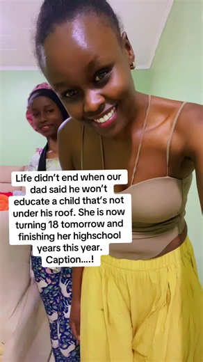 My parents separated when she was in class 7, naturally my mum left with her and took care of her without asking for anything from dad. She did her kcpe and scored 382 marks, she was living with me at this point. Right after the results were out my dad became terribly ill and was admitted in a hospital, I was taking care of him. Because my little sister was with me I decided to take her with me to the hospital so that he can visit my dad and also so that they can meet after not seeing each other