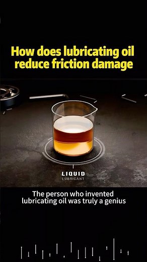How does lubricating oil reduce friction damage #science #knowledge