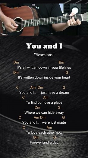 You And I - Scorpions | Guitar Chords & Lyrics - Guitar Lessons #chordgitar #guitarlessons