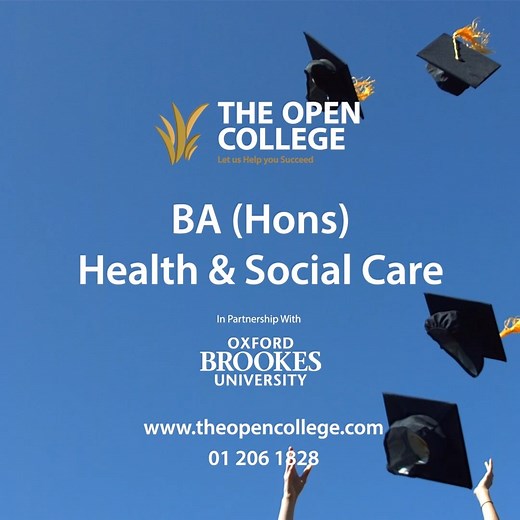 The Open College are now accepting applications for March 2022 intake on our Health & Social Care Degree programme! 🎓🍎 Our online BA (Hons) Health & Social Care degree is the perfect programme to jumpstart your career in the health & social care sector. Apply online 👉 https://bit.ly/3F8IaTk #TheOpenCollege #HealthandSocialCare #OnlineDegree #DistanceLearning #January2022Enrollment | The Open College