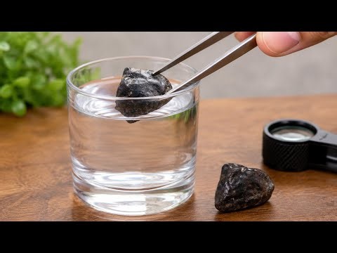 How to Test Carbonado Black Diamond with Water | Simple Home Test