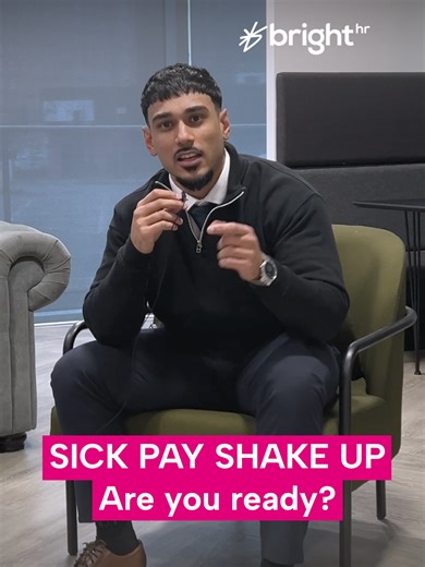 Join our experts as they talk you through the sick pay shake up. Sign up at the link in bio 🔗 #BrightHR #SSP