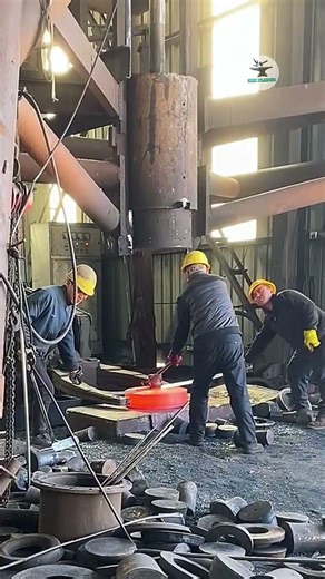Forging Steel Billets With Hydraulic Hammer