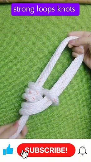 How to Tie Strong Loop Knots with Rope: Easy and Reliable Tutorial 🪢 #knot #shorts #rope
