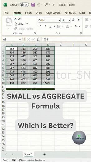 SMALL vs AGGREGATE: Which Excel Formula is BETTER?