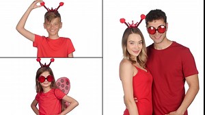 Funcredible Red Ladybug Antenna Headband - Butterfly Headband Antenna for Adult and Kids - Lady Bug Costume Accessories for Women