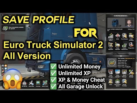 Unlimited Money Profile For Euro Truck Simulator 2 All Version | Save Profile |