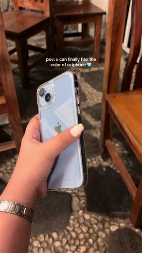 bf’s iphone 🩵 #clearcase #iphonecase #iphone #iphone14plus #blue #fyp #tiktokph